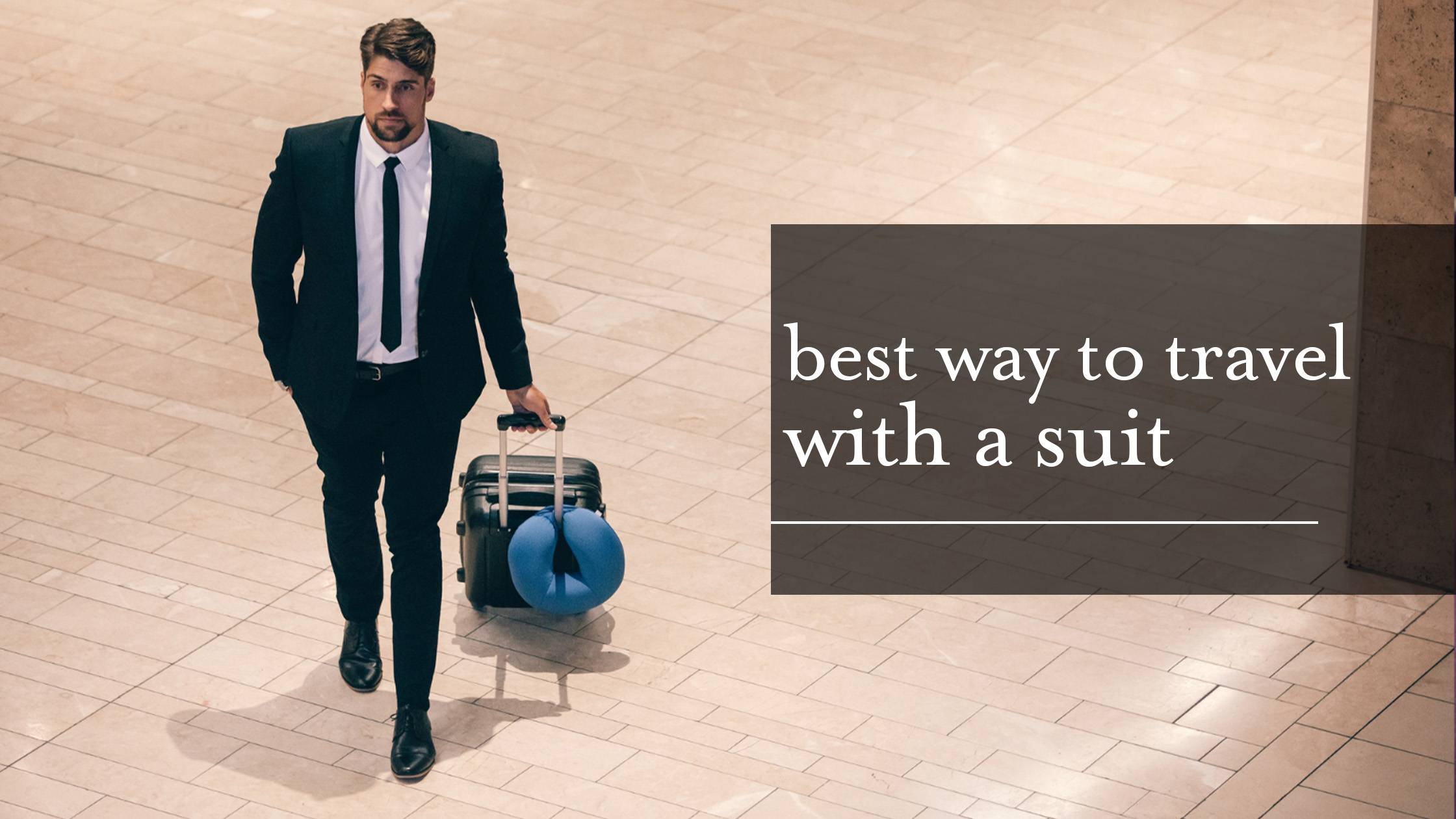 best way to travel with a suit banner