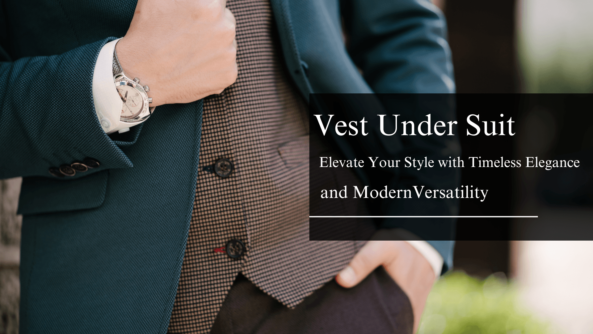 Vest Under Suit Elevate Your Style with Timeless Elegance and Modern Versatility