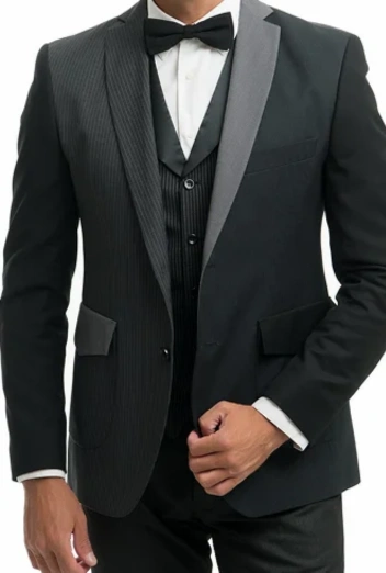 A single-breasted suit features a jacket with a single column of buttons and a narrow overlap. It is the most versatile suit style, suitable for both formal and casual settings. Available in various fits and fabrics, it offers a timeless and modern look for any occasion.