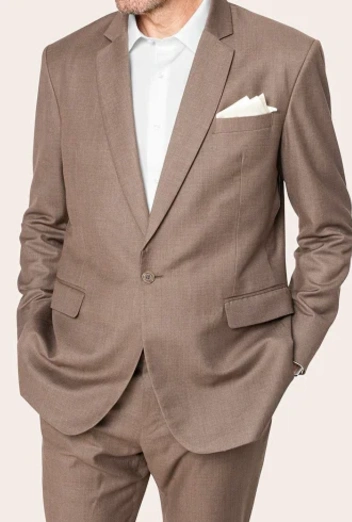 A single-breasted suit features a jacket with a single column of buttons and a narrow overlap. It is the most versatile suit style, suitable for both formal and casual settings. Available in various fits and fabrics, it offers a timeless and modern look for any occasion.